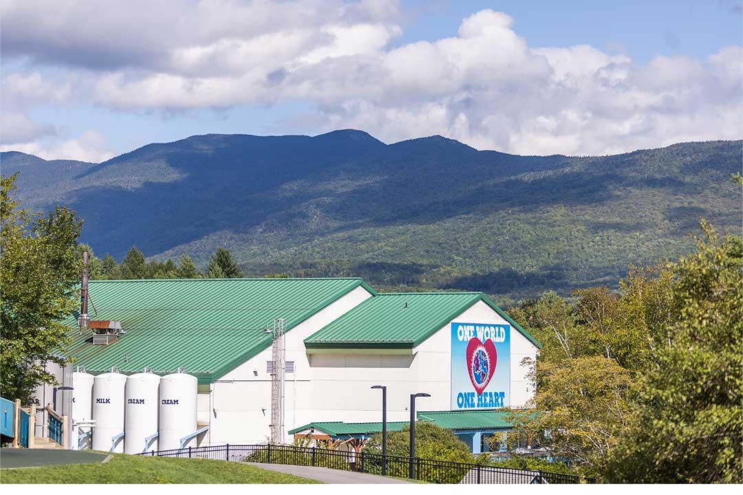 Utsiden av en Ben & Jerry’s-fabrikk